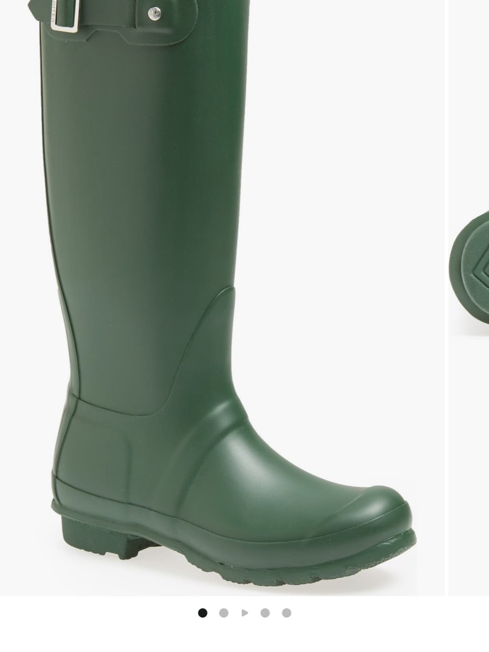 Hunter Green Tall Rain Boots